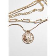 Necklace Urban Classics coin layering