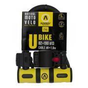 Anti-theft device u + cable Auvray Bike U 82X147 C. 100 D8