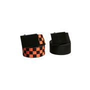 Checked and plain canvas belts Urban Classics (x2)
