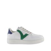 Women's contrasting leather effect sneakers Victoria Madrid