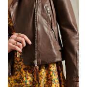 Women's Classic Leather Biker Jacket Superdry